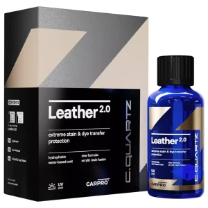 CarPro CQuartz Leather 2.0 30–50ml Protection Céramique pour Cuir et Vinyle