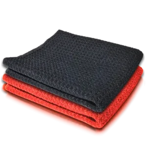 Gaufrette Microfibre Vitres Alchimy7 – Rouge ou Noir (37 x 31 cm)